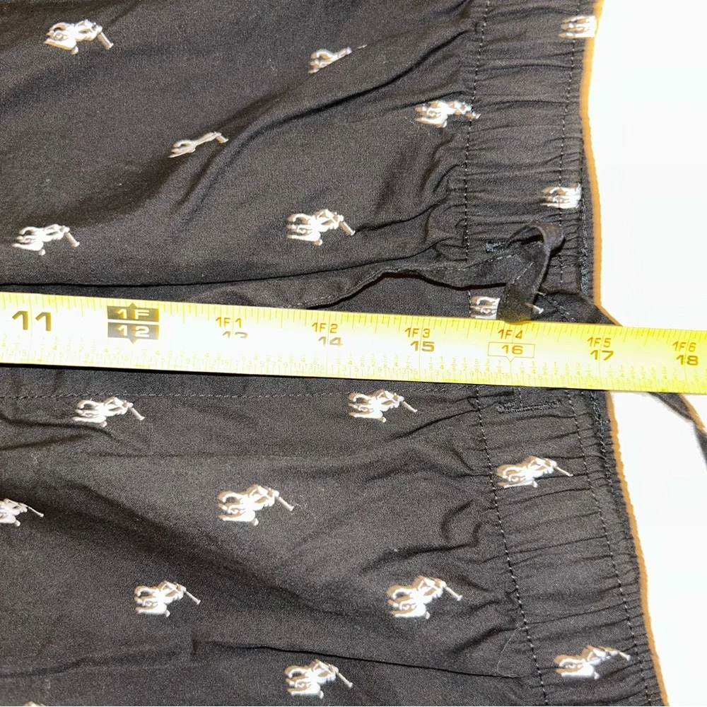 Polo Ralph Lauren Sleepwear Black Allover Pony PJ Bottoms‎ Size 3XT